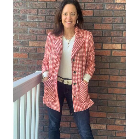 Cabi Women’s Houndstooth Buttoned Preppy Chic Blazer Sz‎ S - Picture 1 of 8
